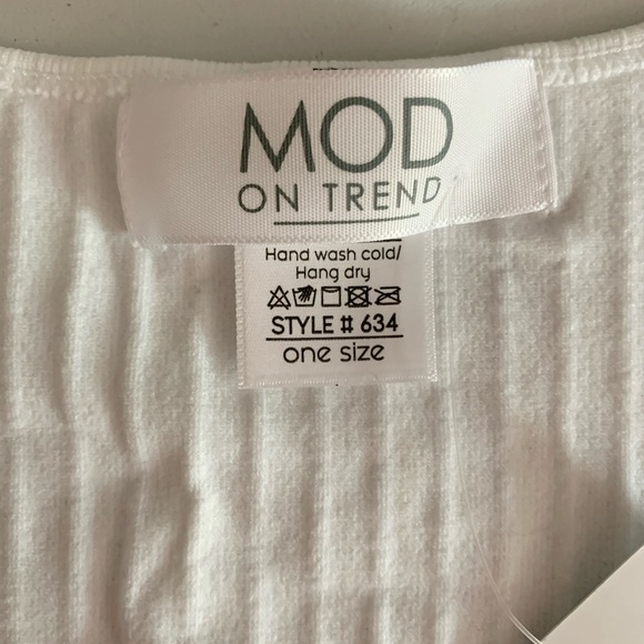 NWT Nico Ribbed Tee - White - Picture 5 of 8